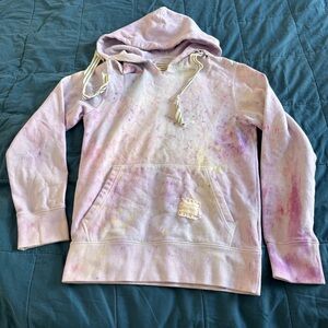 Camp Isidro Pink Dyed Vintage Camp Counselor Hoodie Size Small